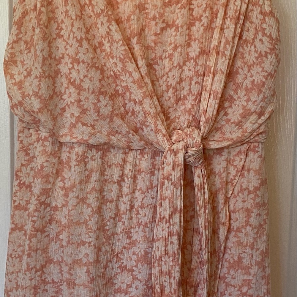 altar’d state Light Pink Floral Spaghetti Strap Short Dress